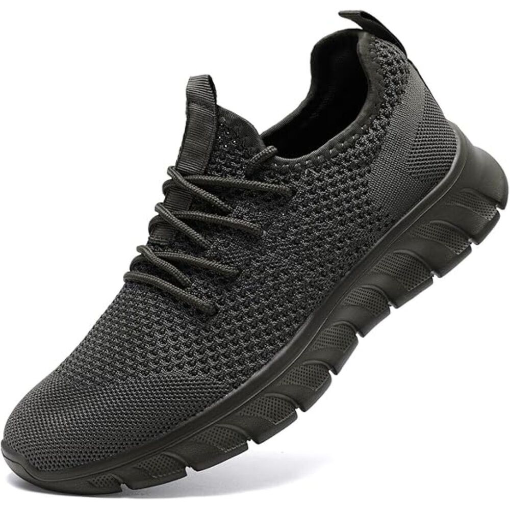Men's A Grey Slip On  Light Weight Tennis Walking Workout Athletic Sneakers